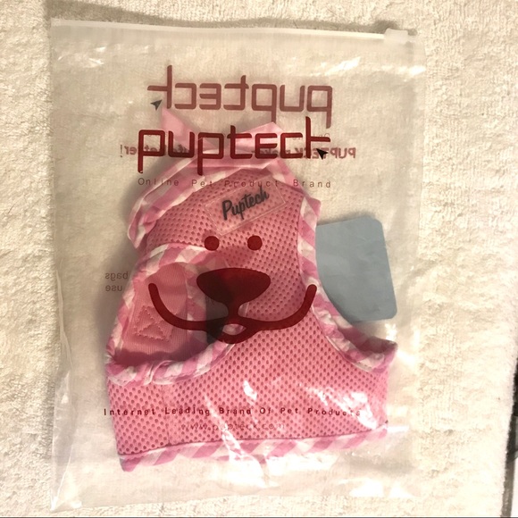 NWT Pupteck Small Pink Ruffled Dog Harness - Picture 4 of 6